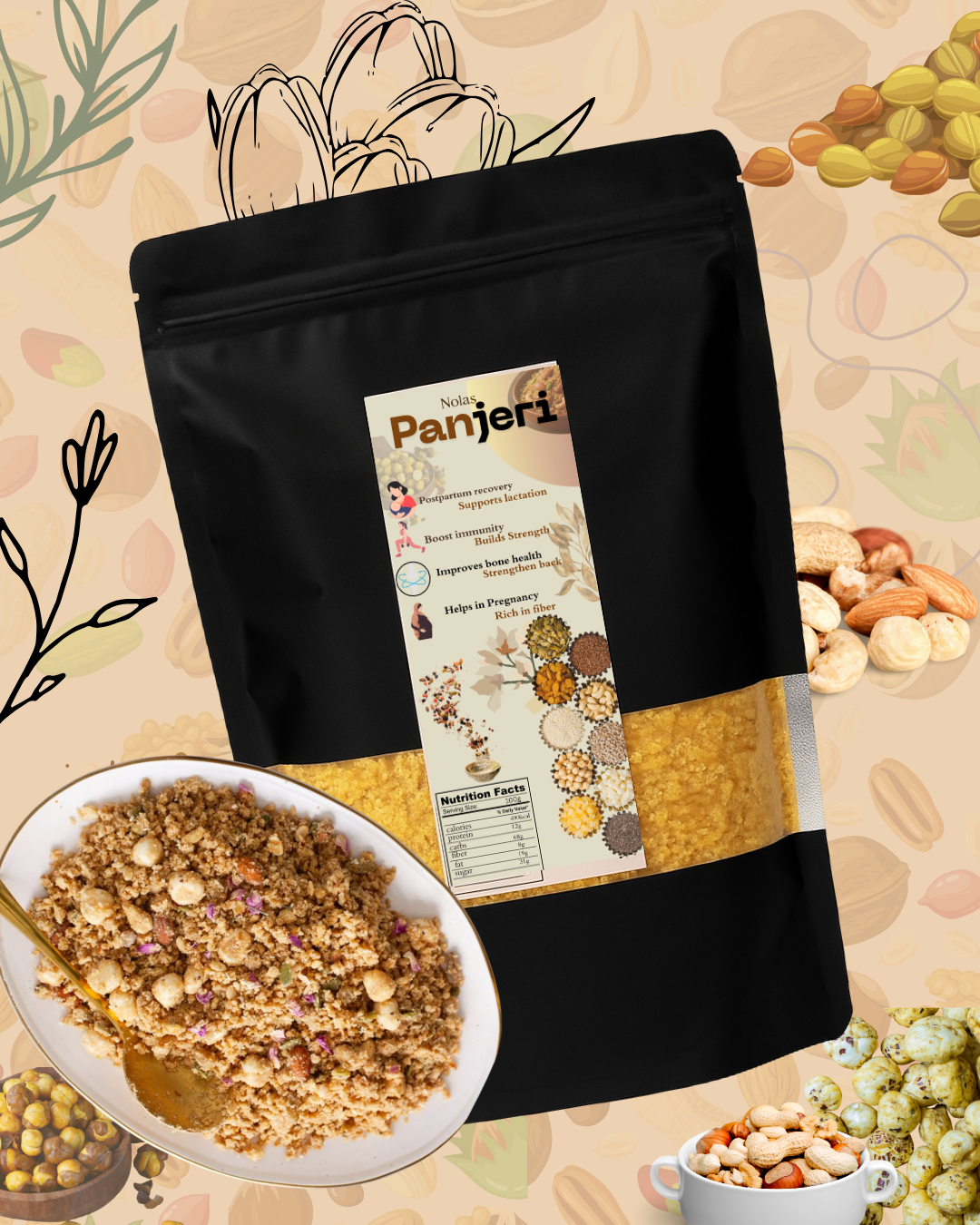 Panjeri – Made with Desi Ghee & Roasted Chana( Chickpeas ) for Men and Women