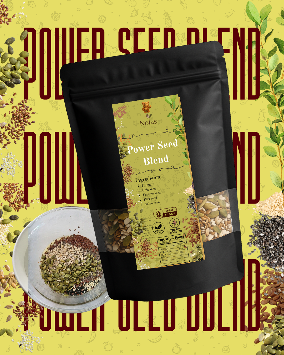Power Seed Blend – Premium Superfood Blend